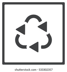 Recycle Icon, flat design style