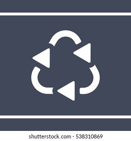 Recycle Icon, flat design style