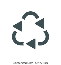 Recycle Icon, flat design style