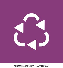 Recycle Icon, flat design style