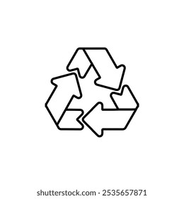 recycle icon Flat logo isolated symbol