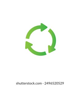 Recycle icon flat vector design