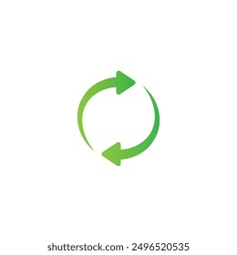 Recycle icon flat vector design