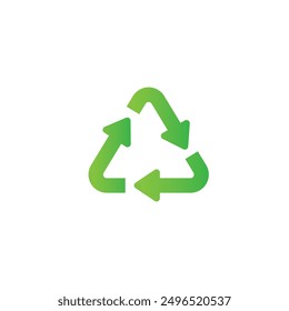 Recycle icon flat vector design