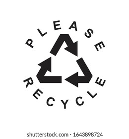 Icono de reciclaje para proyectos de diseño gráfico
