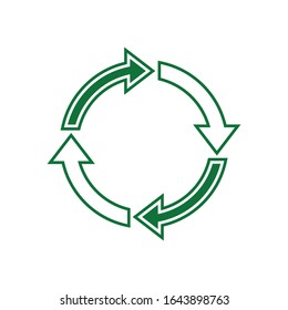 Icono de reciclaje para proyectos de diseño gráfico