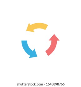 Recycling-Symbol für Grafikdesign-Projekte