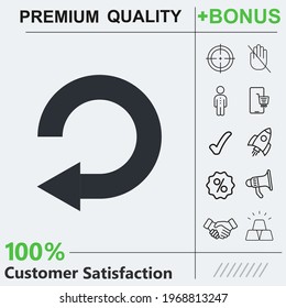 Recycle icon graphic elements for your work