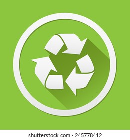 Recycle icon great for any use. Vector EPS10.