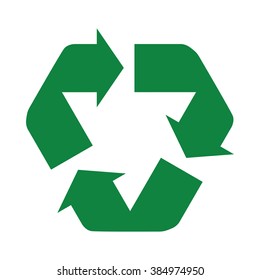 recycle icon green connected