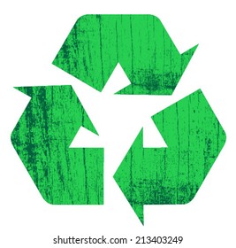 recycle icon grunge