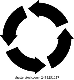 Recycle icon illustrating eco-friendly practices, suitable for environmental initiatives and sustainability projects