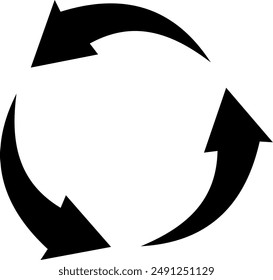 Recycle icon illustrating eco-friendly practices, suitable for environmental initiatives and sustainability projects