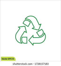 recycle icon illustration design element 