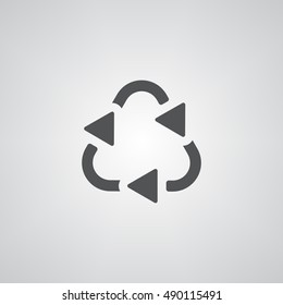 Recycle icon illustration isolated vector sign symbol