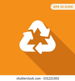 Recycle icon illustration isolated vector sign symbol