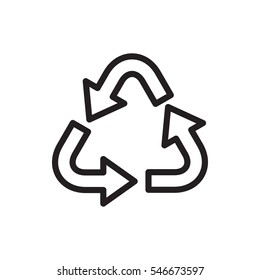 recycle icon illustration isolated vector sign symbol