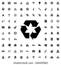 recycle icon illustration isolated vector sign symbol