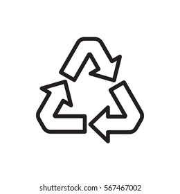 recycle icon illustration isolated vector sign symbol