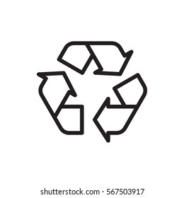 recycle icon illustration isolated vector sign symbol