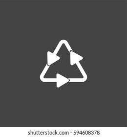 Recycle icon illustration isolated vector sign symbol