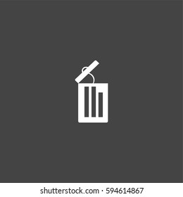 Recycle icon illustration isolated vector sign symbol