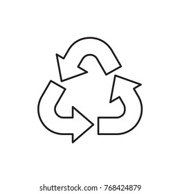 recycle icon illustration isolated vector sign symbol