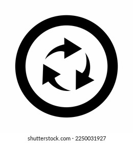 Recycle icon illustration. Stock vector.