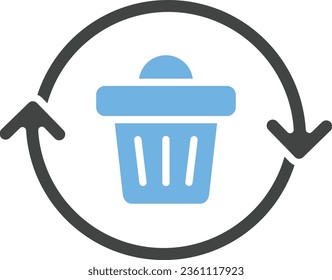 Recycle Icon image. Suitable for mobile application.