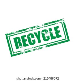 recycle icon ink stamp vector