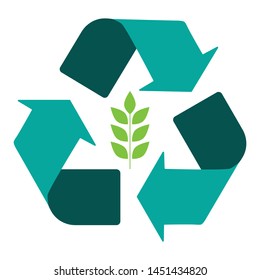Recycle Icon Isolated on White Background.. Eps 10.Vector illustration