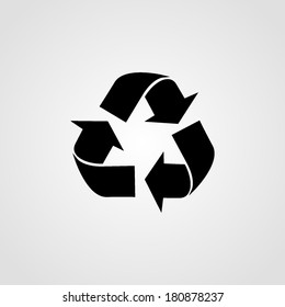 Recycle Icon Isolated on White Background