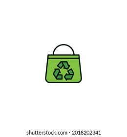 recycle Icon Isolated On White Background