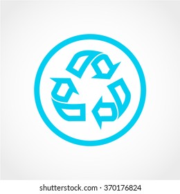 Recycle Icon Isolated on White Background