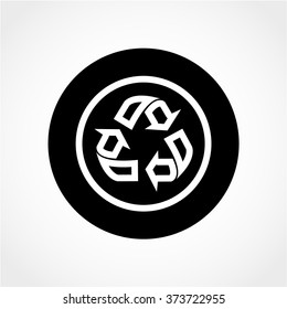Recycle Icon Isolated on White Background