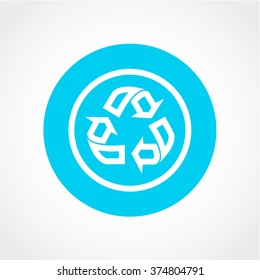 Recycle Icon Isolated on White Background