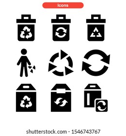 recycle icon isolated sign symbol vector illustration - Collection of high quality black style vector icons
