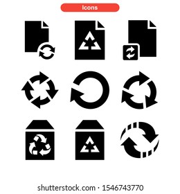 recycle icon isolated sign symbol vector illustration - Collection of high quality black style vector icons
