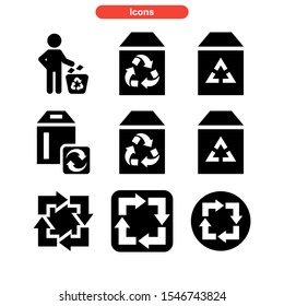 recycle icon isolated sign symbol vector illustration - Collection of high quality black style vector icons
