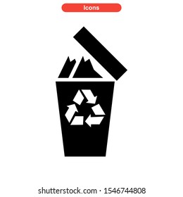 recycle icon isolated sign symbol vector illustration - high quality black style vector icons
