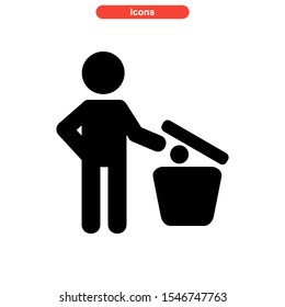 recycle icon isolated sign symbol vector illustration - high quality black style vector icons

