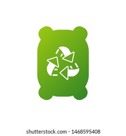 Recycle icon Logo Concept Vector template. Simple logo vector illustration for graphic and web design.