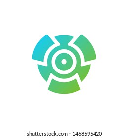 Recycle icon Logo Concept Vector template. Simple logo vector illustration for graphic and web design.