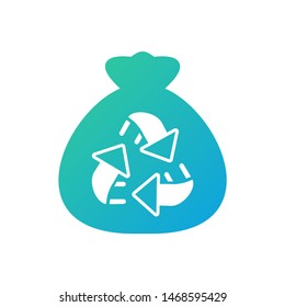 Recycle icon Logo Concept Vector template. Simple logo vector illustration for graphic and web design.