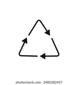 Recycle icon logo sign vector outline