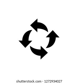 recycle icon logo vector