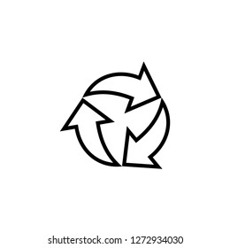 recycle icon logo vector