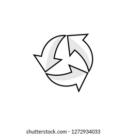 recycle icon logo vector