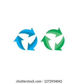 recycle icon logo vector