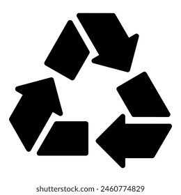 Icono de reciclaje sobre fondo blanco